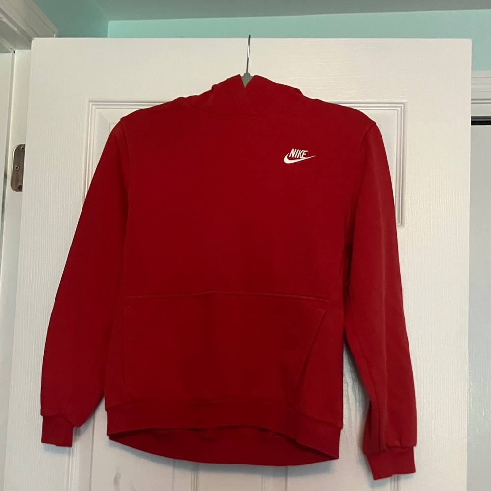 Nike Red Pullover Hoodie